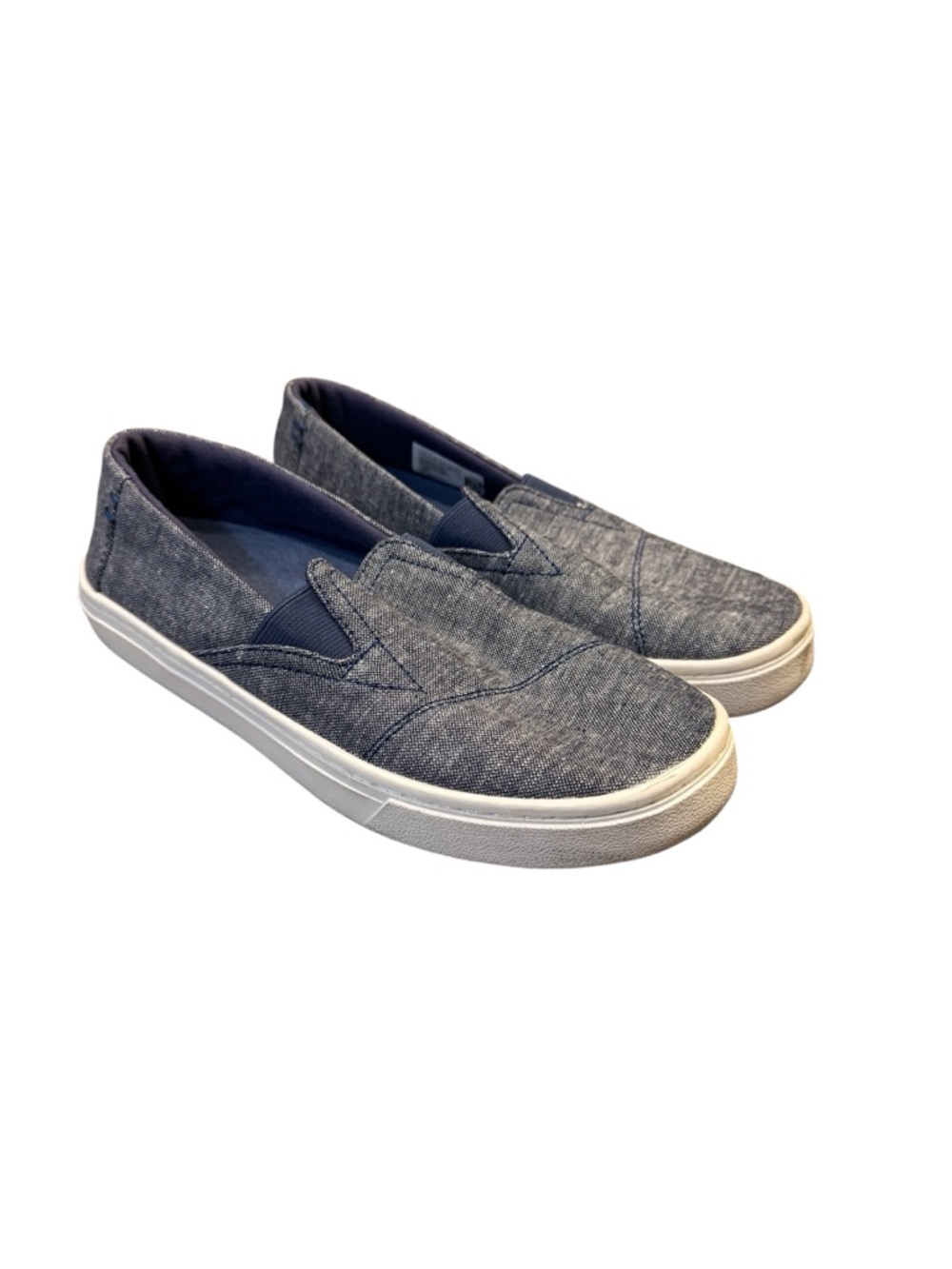 Toms Kids Slip-On Loafers in Chambray